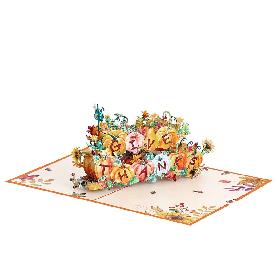 Thanksgiving Thank You 3D Pop Up Card