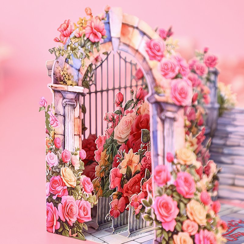 Romantic Garden 3D Pop Up Card