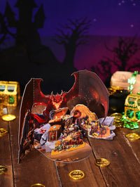 Red Fire Dragon 3D Pop Up Card