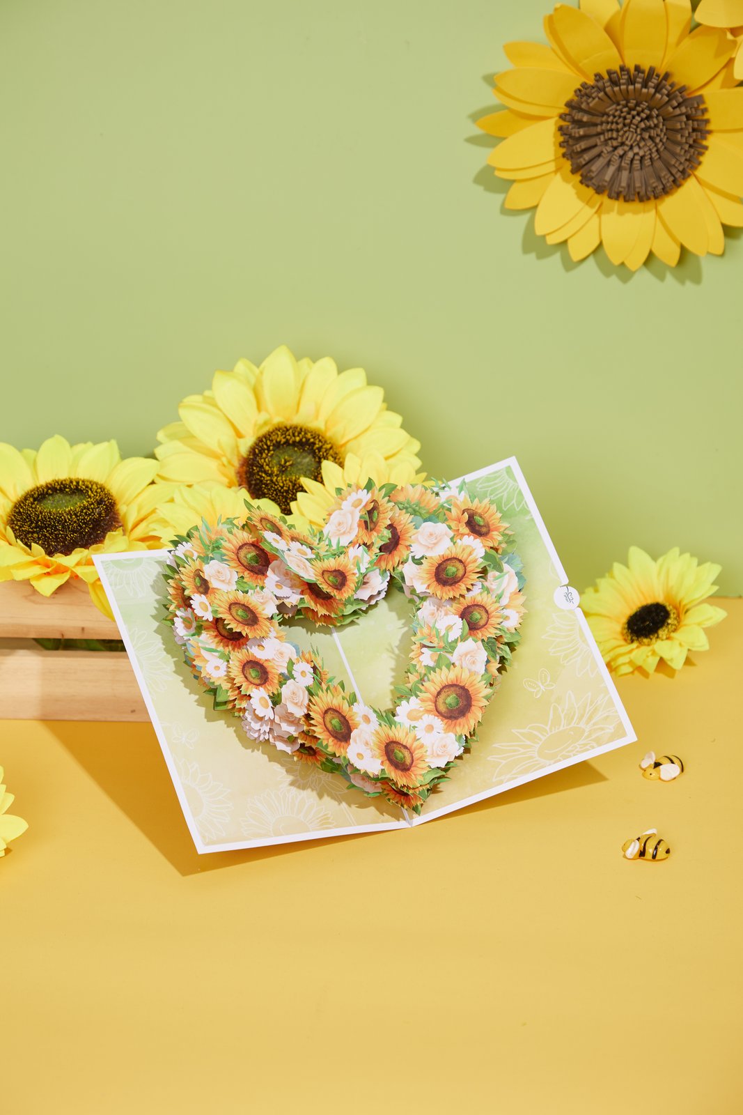 Sunflower Heart Greeting Card