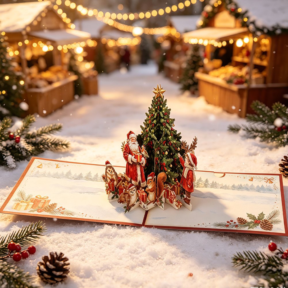 & Mini Christmas Tree Greeting Card
