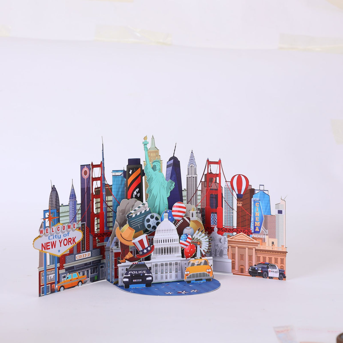 New York Landmarks 3D Pop Up Card
