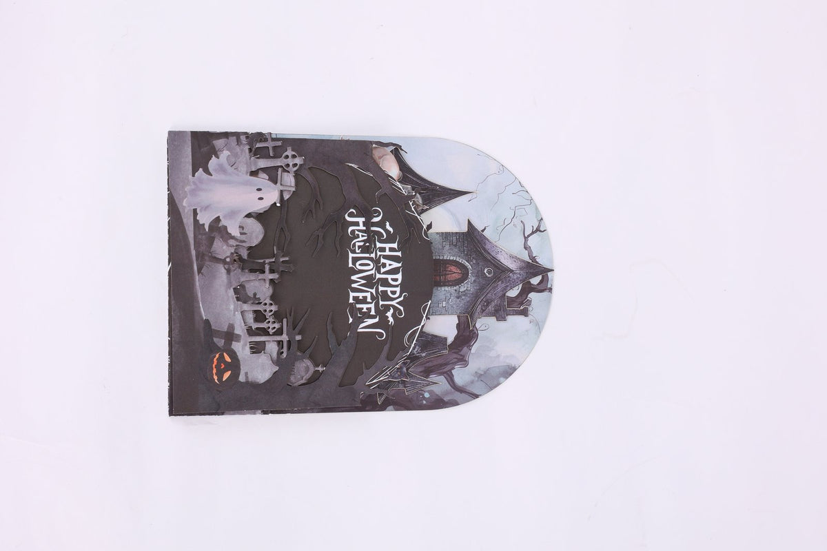 Halloween Haunted House Flip Pop Up Card