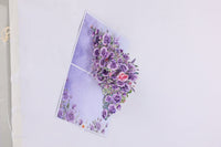 Purple Rose Branch 3D Pop Up Card