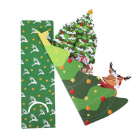Green Christmas Tree Flip Pop Up Card