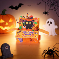 Halloween Cat Pop Up Box Card