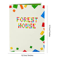 Forest Brick House 3D Pop Up Card