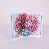 Purple Lily Flower Greeting Card