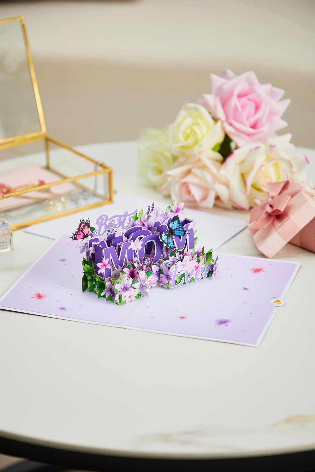 World's Best Mom Pop Up Card