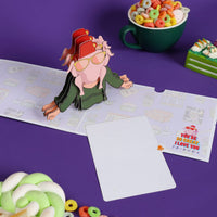 Piglet Piggyback Creative 3D Pop Up Card