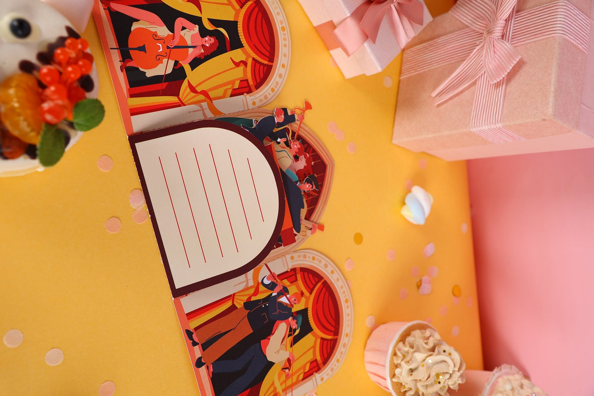 Church Wedding Double Door Pop Up Card