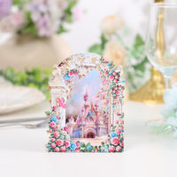 Romantic Garden Castle Greeting Card