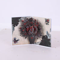 Gothic Red Rose Vase Greeting Card