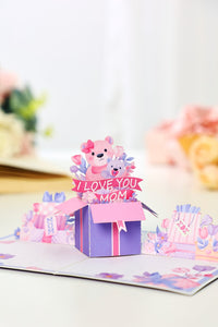 Mother's Day Bear 3D Pop Up Card