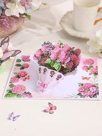 Hydrangea Bouquet 3D Pop Up Card