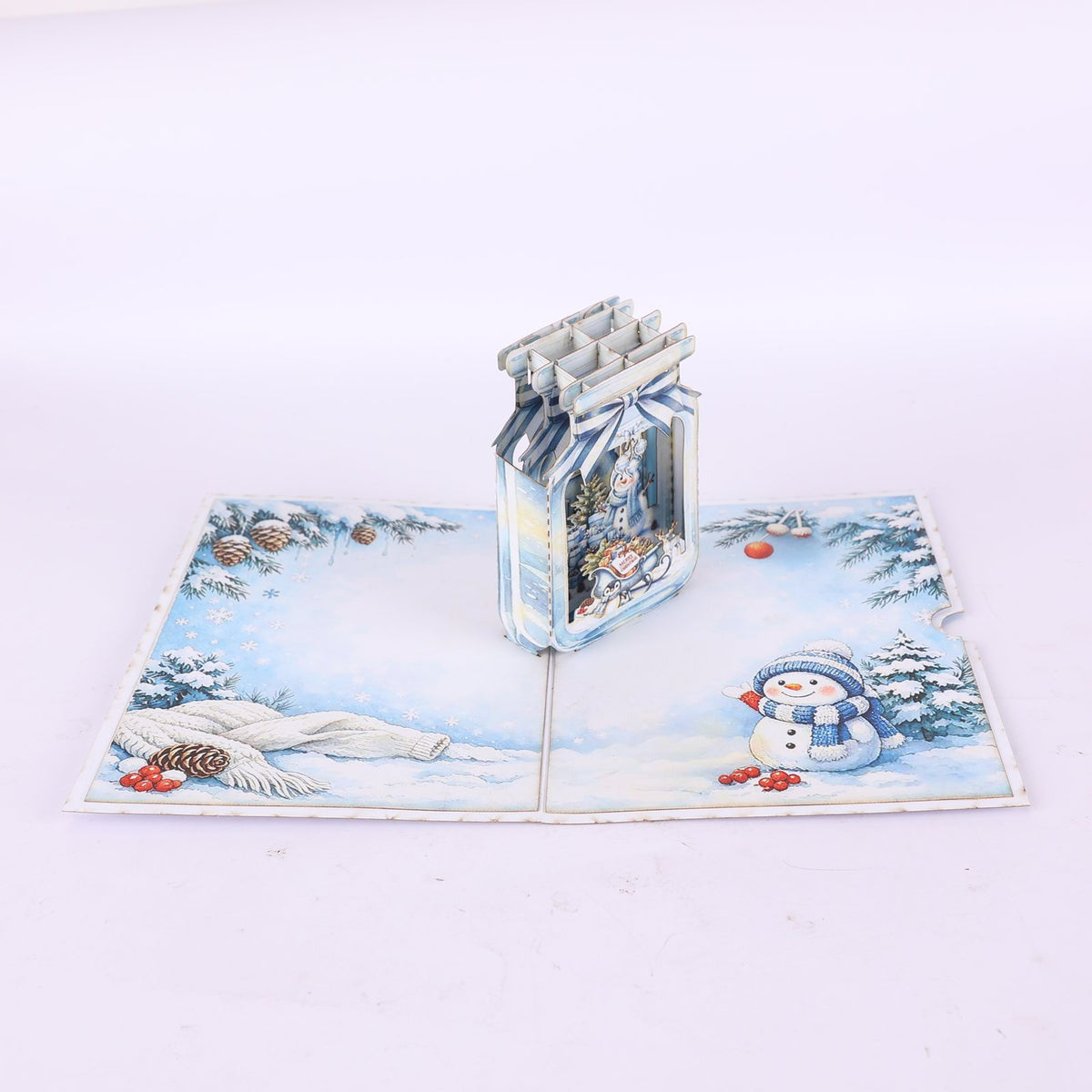 Christmas Snowman 3D Pop Up Card