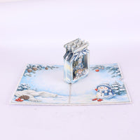 Christmas Snowman 3D Pop Up Card