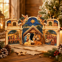 Relief Nativity Greeting Card