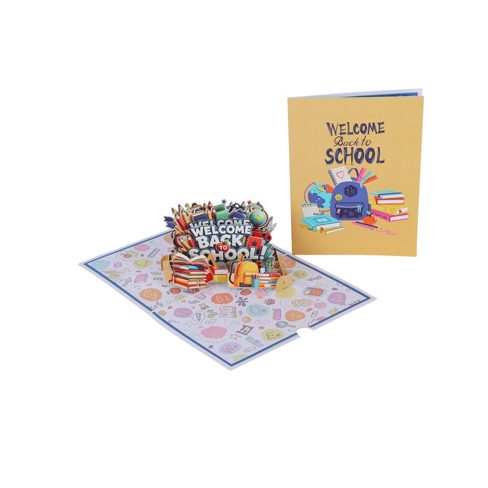 Back To School 180° 3D Pop Up Card