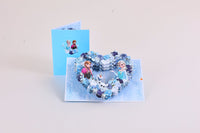 Frozen Heart Ice Flower Wreath Pop Up Card