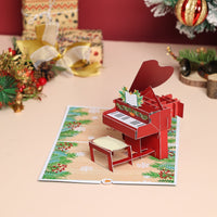 Christmas Piano Flip Pop Up Card