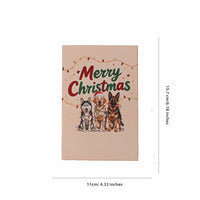 Christmas Dog Colorful Greeting Card