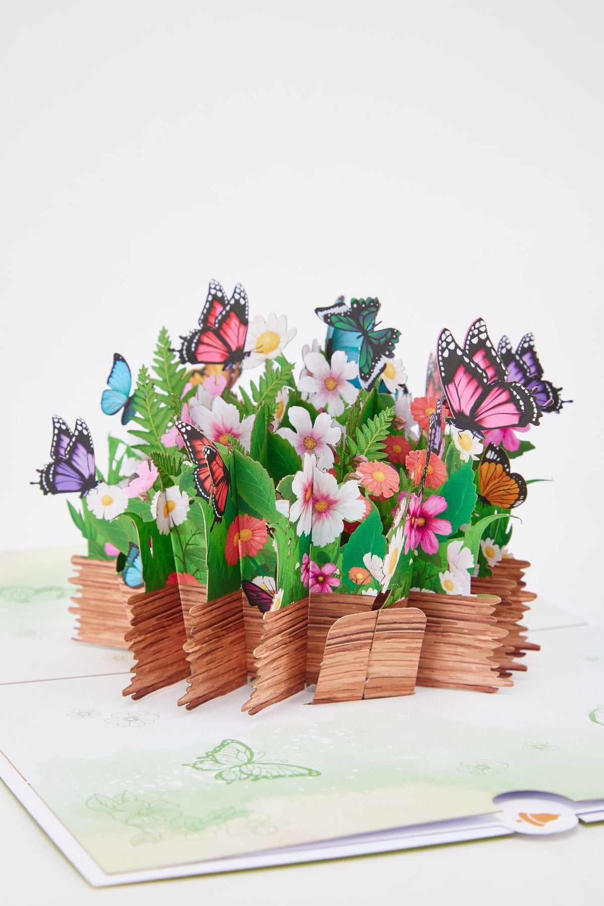 Mother's Day Butterfly Flower Basket Pop Up Card