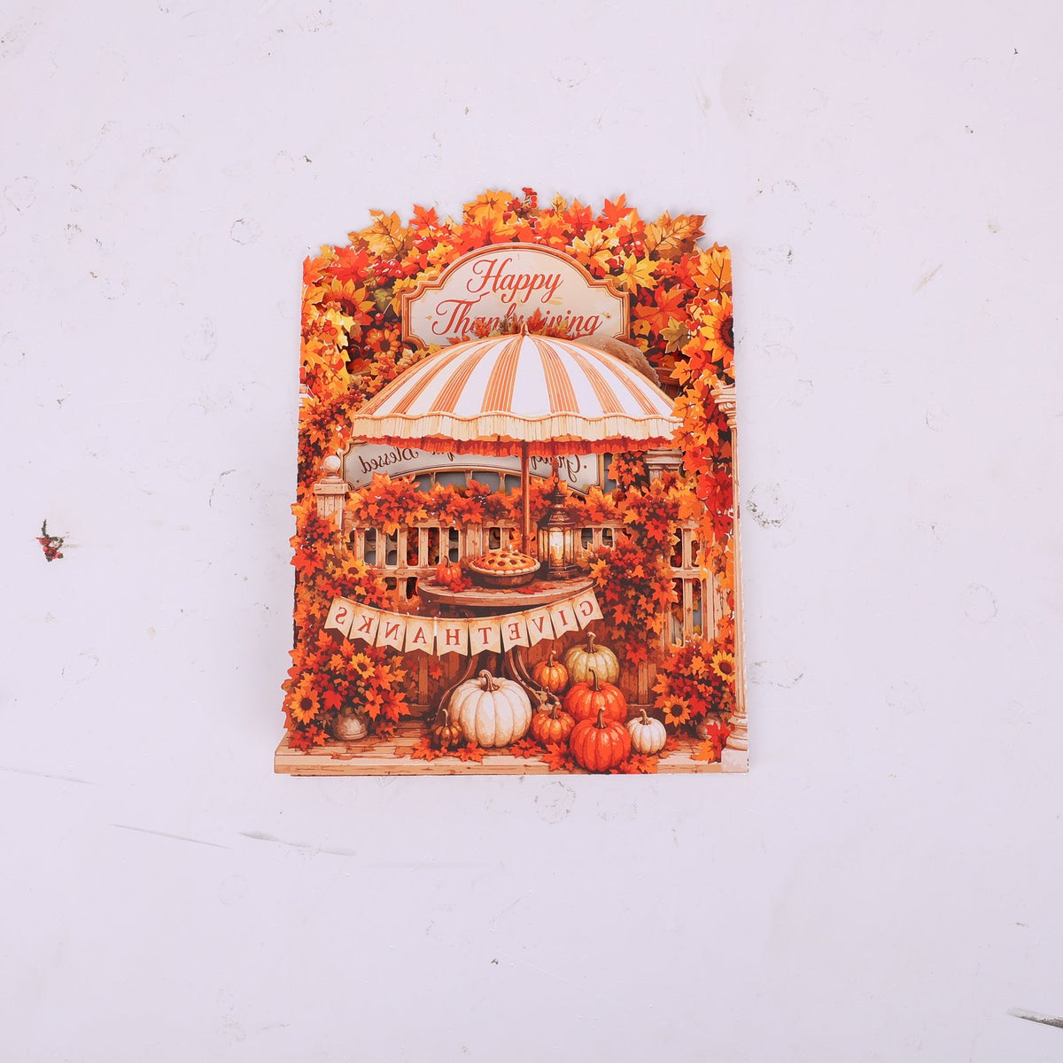 Thanksgiving Double Door 3D Pop Up Card