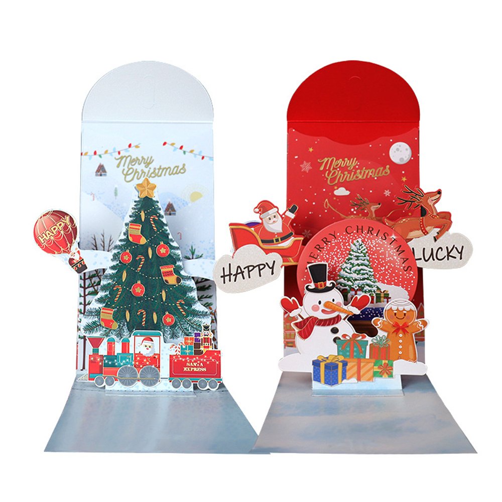 3D Christmas Red Envelope Pop Up Card