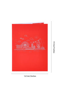 Singapore Skyline 3D Pop-Up Card LandmarksTravel Souvenir Greeting Card