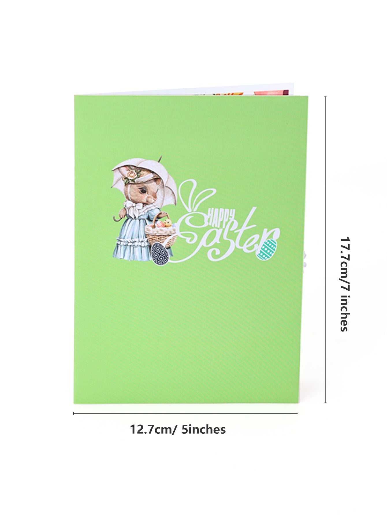 Easter Bunny Crescent 3D Pop Up Card