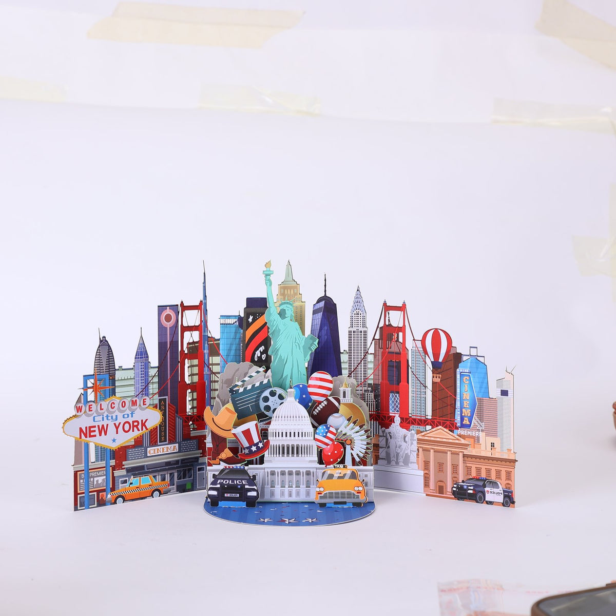 New York Landmarks 3D Pop Up Card