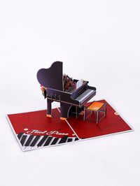 Piano Keys Flip Pop Up Card