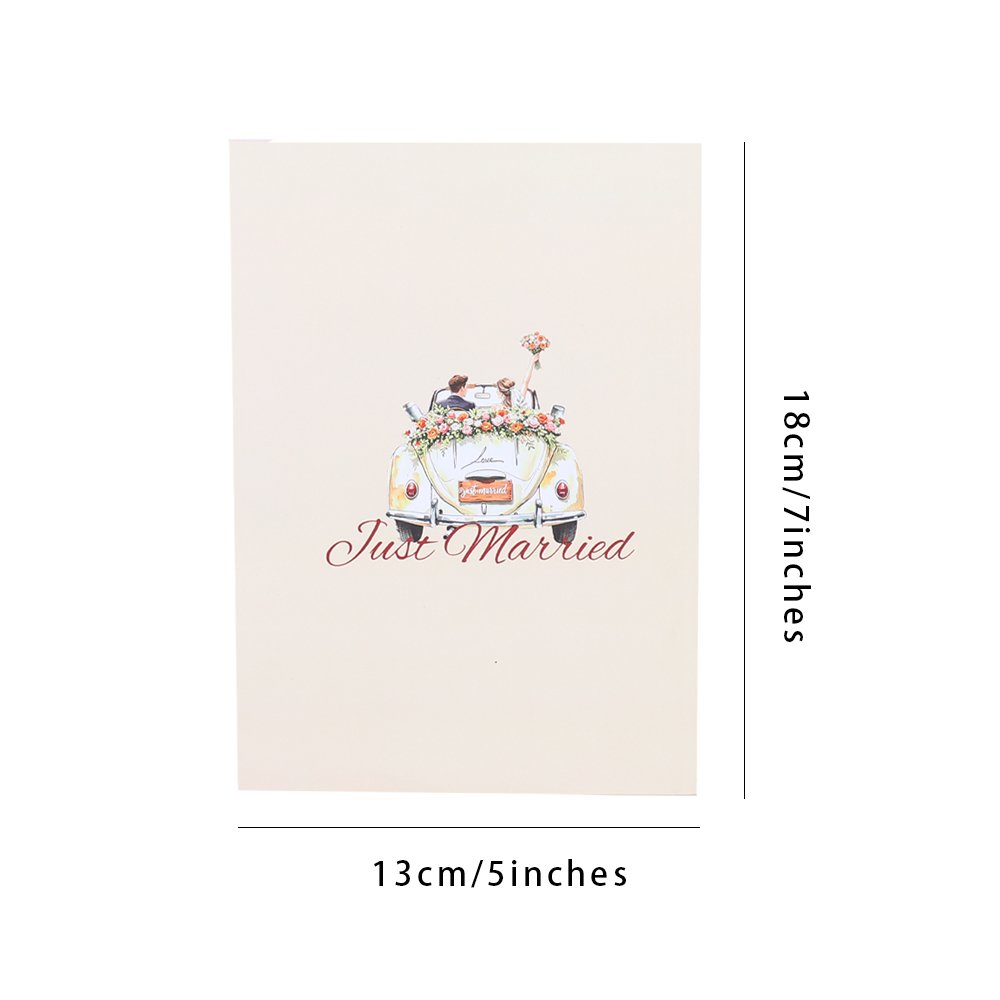 Wedding Car Pop Up Card