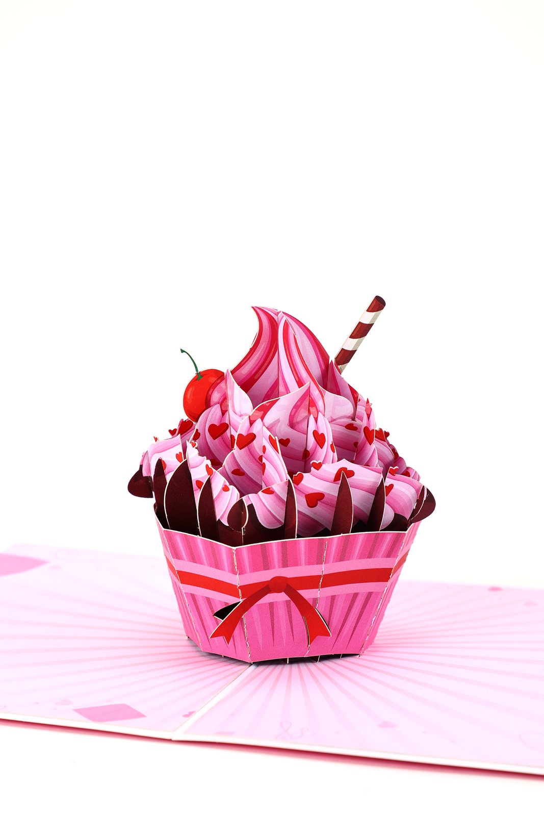 Valentine's Day Heart Cake Greeting Card