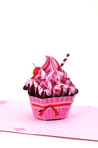 Valentine's Day Heart Cake Greeting Card