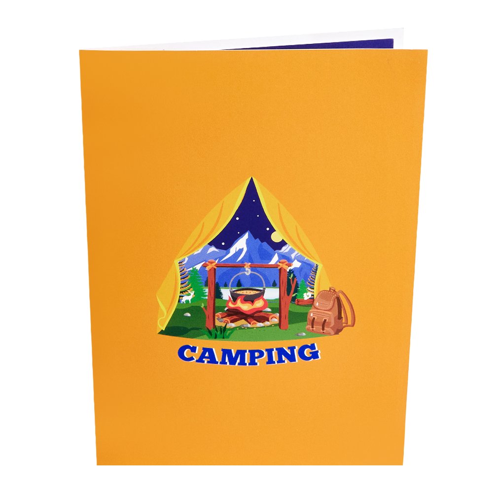 Camping 3D Pop Up Card