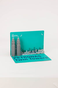 Petronas Twin Towers Greeting Card Malaysia