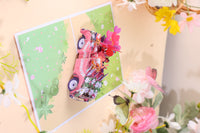 Honeymoon Wedding Car Greeting Card