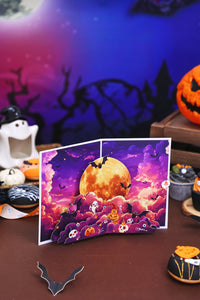Halloween Full Moon Greeting Card