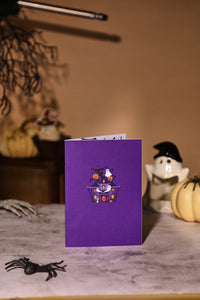 Halloween Haunted House Greeting Card