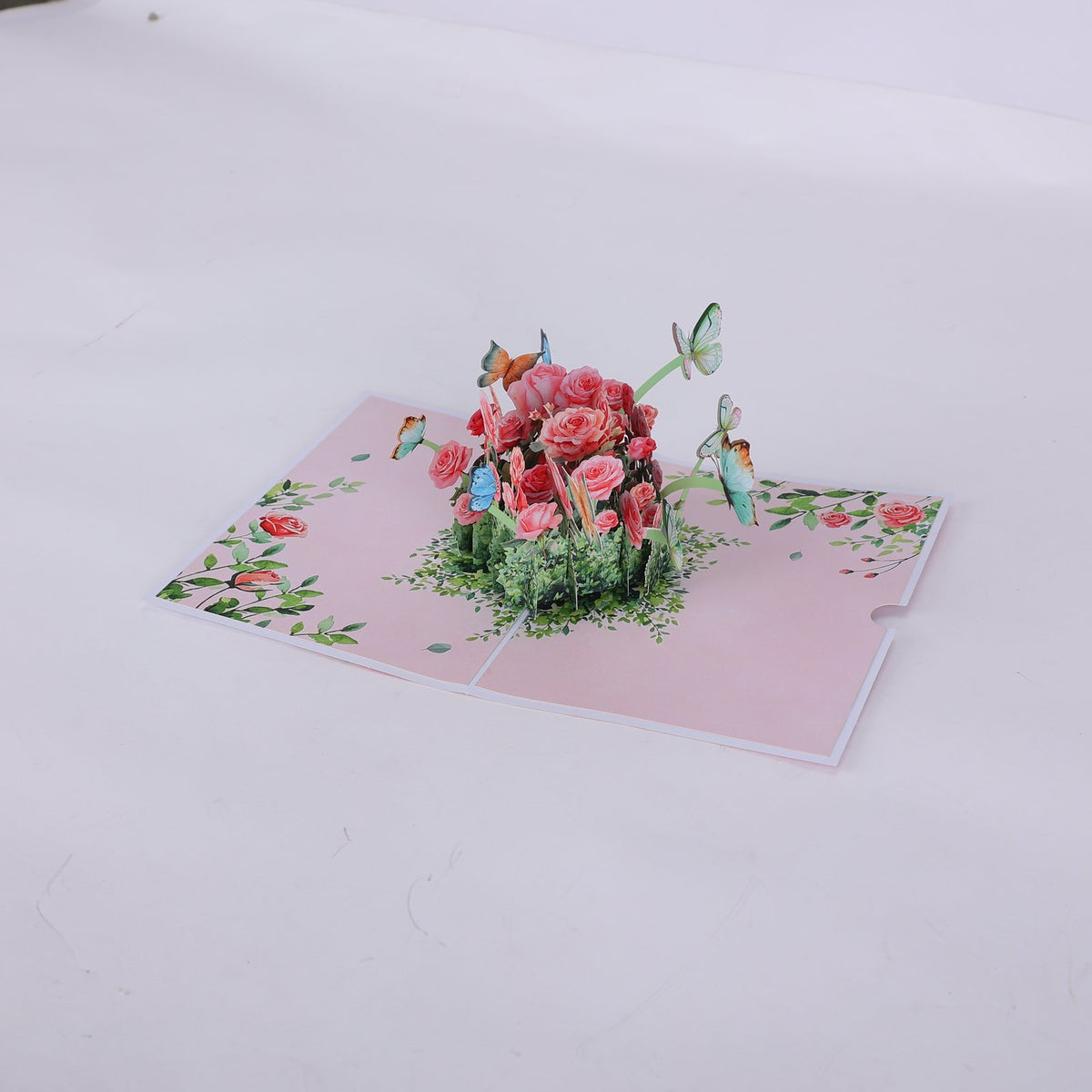 Rose Butterfly Flowering Shrubs Greeting Card