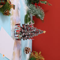 Blue Snowy Pine 3D Pop Up Card