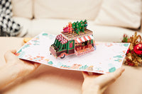 Gingerbread Man Food Truck 3D Pop Up Card
