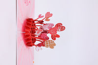 Love You More Heart-Shaped Greeting Card