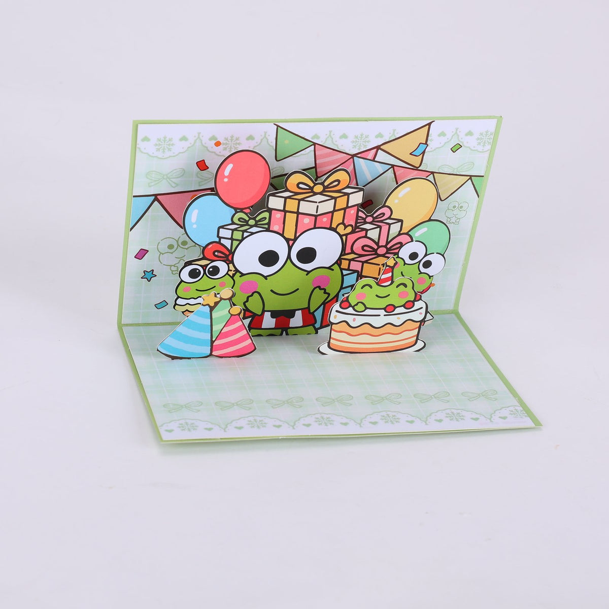 Large Frog 90° 3D Pop Up Card