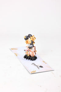 Graduation Season Little Bear Pop Up Card