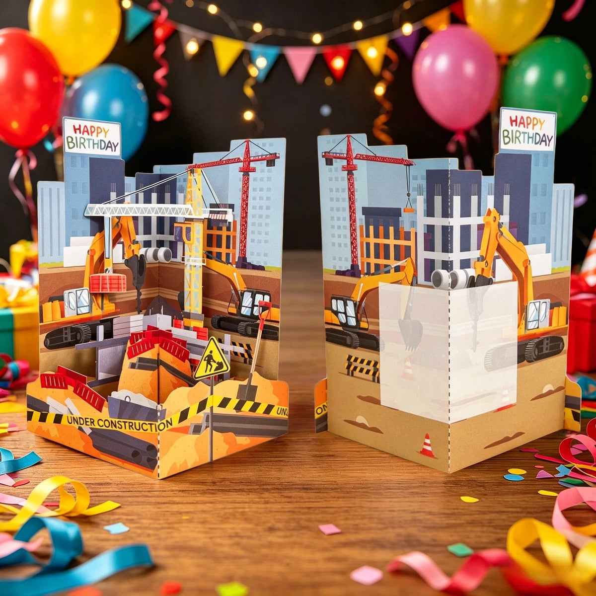 Architecture Birthday Party 3D Pop Up Card Ornament
