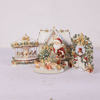 Gold Christmas Double Door Pop Up Card