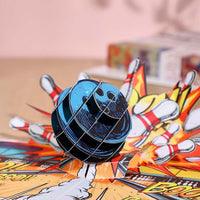 Bowling Strike 3D Pop Up Card
